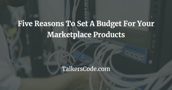 Five Reasons To Set A Budget For Your Marketplace Products