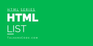 HTML List