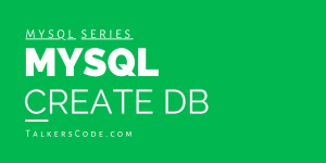 MySQL Create DB