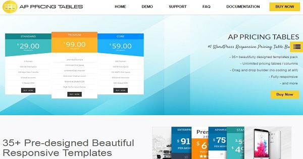 AP Pricing Table - Responsive WordPress Pricing Table Builder
