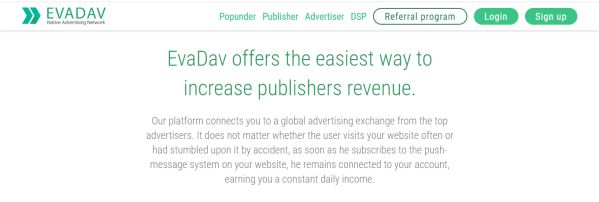 EVADAV InPage Push Notification