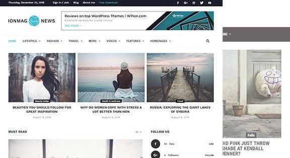 ionMAG Premium News Theme