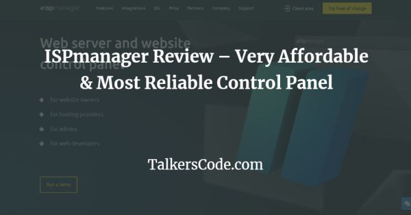 ISPmanager Review - Very Affordable & Most Reliable Control Panel