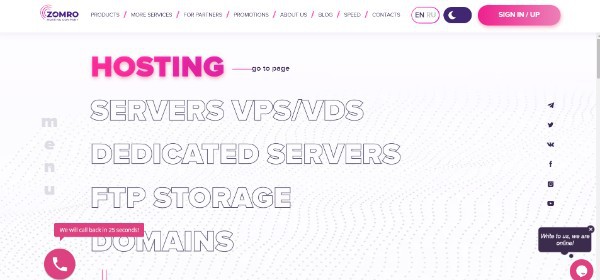 Zomro Hosting Review