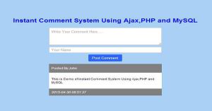 Create A Simple Instant Comment System Using Ajax