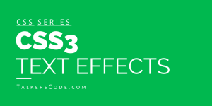 CSS3 Text Effects