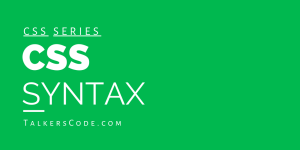 CSS Syntax