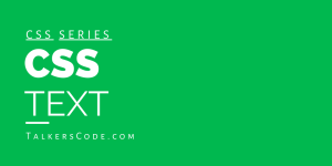 CSS Text