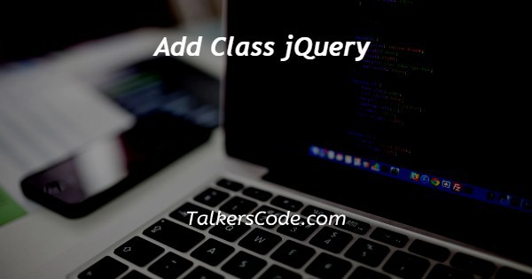 Add Class jQuery