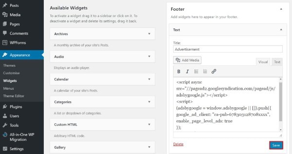AdSense Ads Not Showing On WordPress