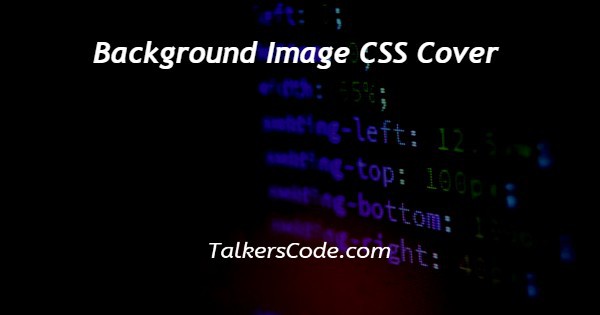 Background Image CSS Cover