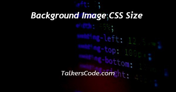 Background Image CSS Size