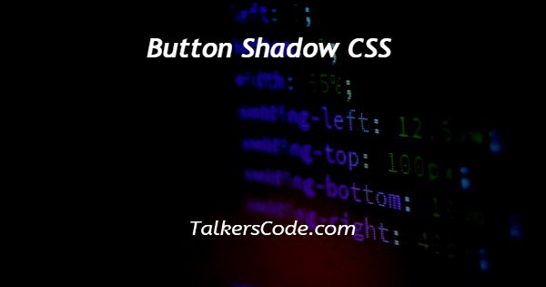 Button Shadow CSS