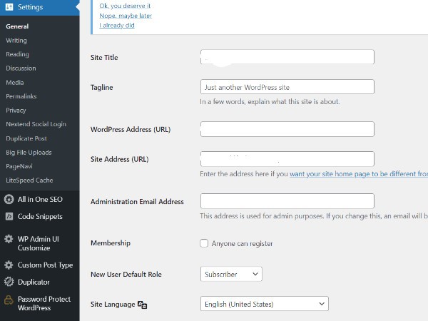 Home Page URL In WordPress