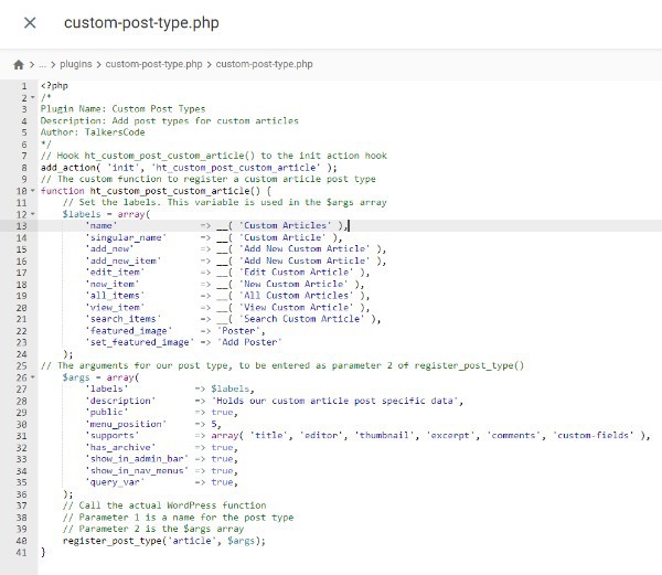 How To Create Custom Post Type In WordPress Programmatically