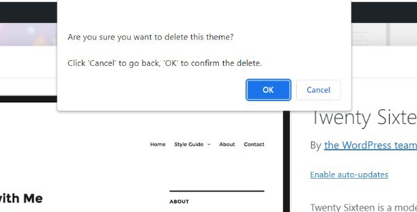 How To Delete Theme In WordPress