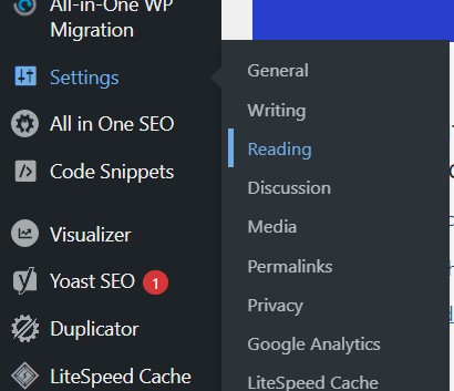 How To Set Home Page In WordPress