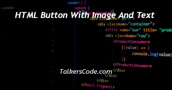 HTML Button With Image And Text