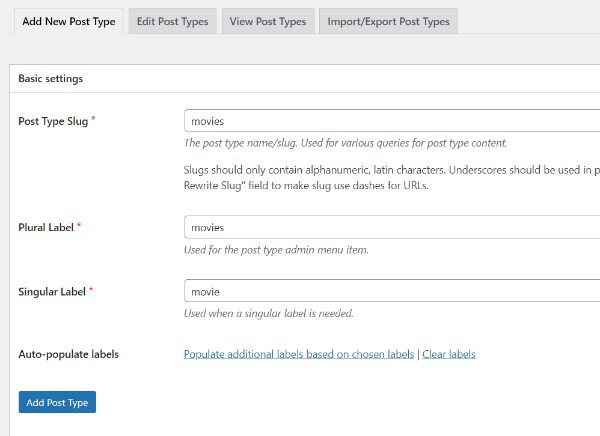 WordPress Create Custom Post Type