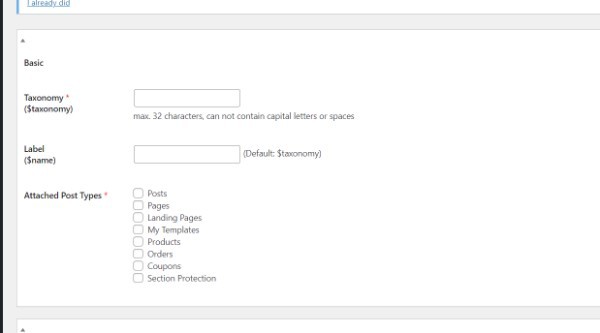 WordPress Custom Post Type Taxonomy Category