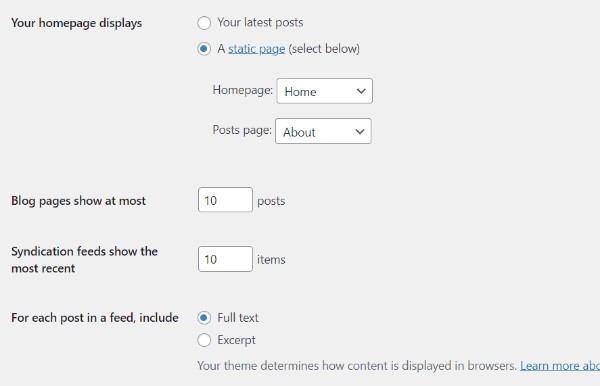 WordPress Dynamic Front Page