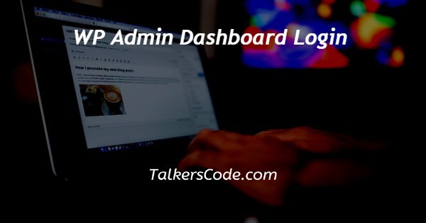 WP Admin Dashboard Login