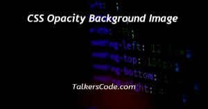 CSS Opacity Background Image