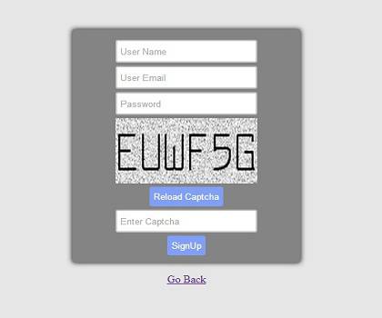 Make Your Own Captcha System On User SignUp Using PHP And Ajax