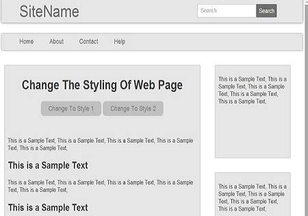 Change The Design Of All Elements In A WebPage Using JavaScript And CSS
