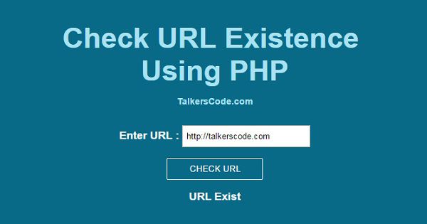 Check URL Existence Using PHP