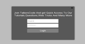 Create A Simple Login Form On Popup Box Using jQuery