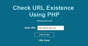 Check URL Existence Using PHP