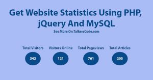 Get Website Statistics Using PHP, jQuery And MySQL